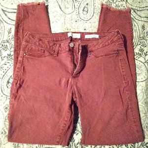 Jessica Simpson Red Skinny Jeans